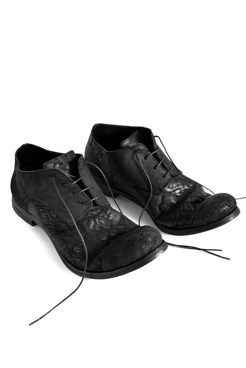 prtl x 4R4s exclusive Derby Shoes / CordovanSplit "No3-1M" (BLACK) - Image 3