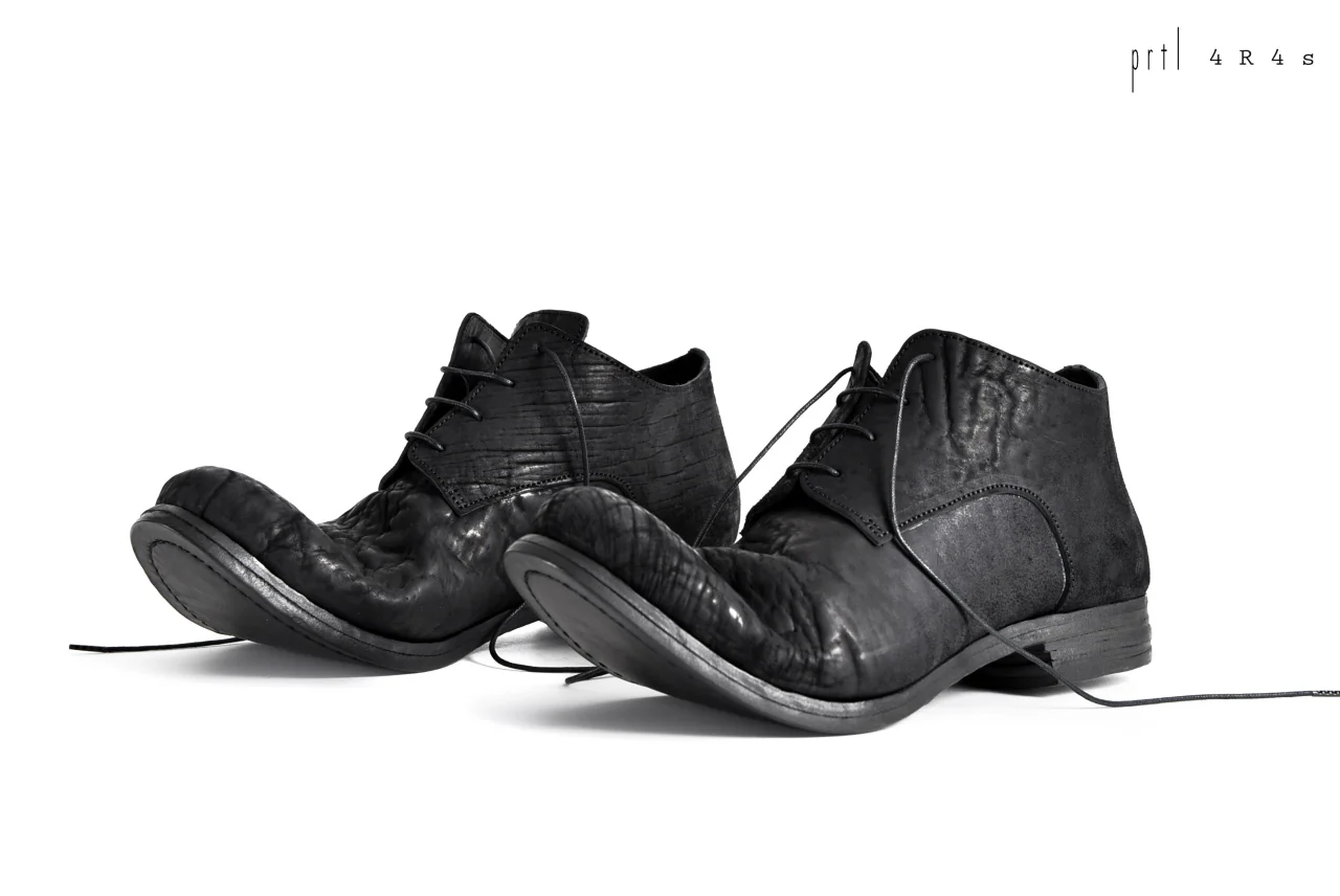 prtl x 4R4s exclusive Derby Shoes / CordovanSplit "No3-1M" (BLACK) - Image 30