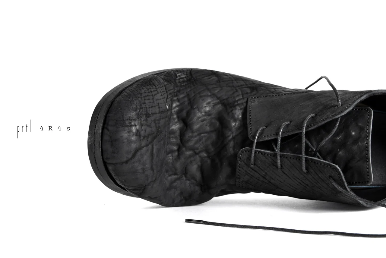 prtl x 4R4s exclusive Derby Shoes / CordovanSplit "No3-1M" (BLACK) - Image 33