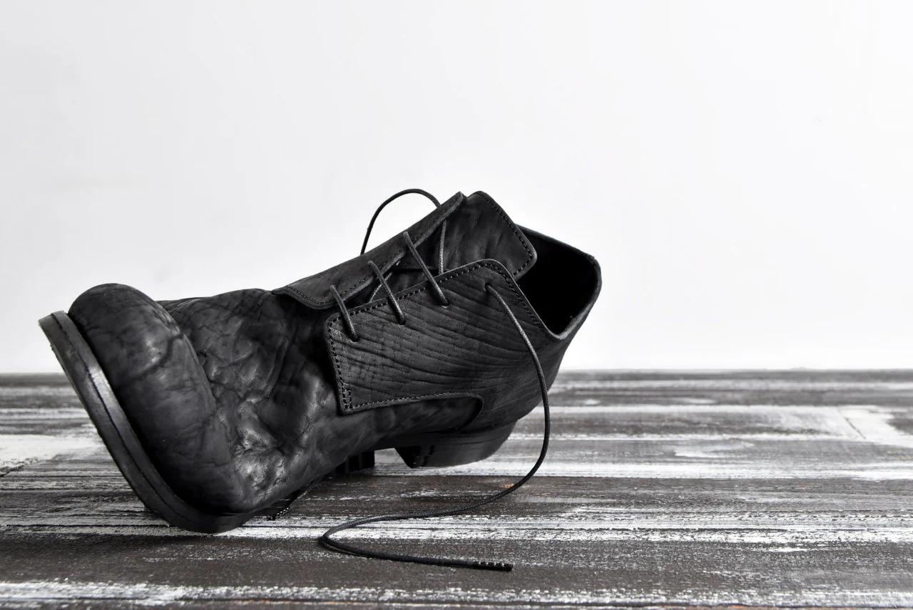 prtl x 4R4s exclusive Derby Shoes / CordovanSplit "No3-1M" (BLACK) - Image 37
