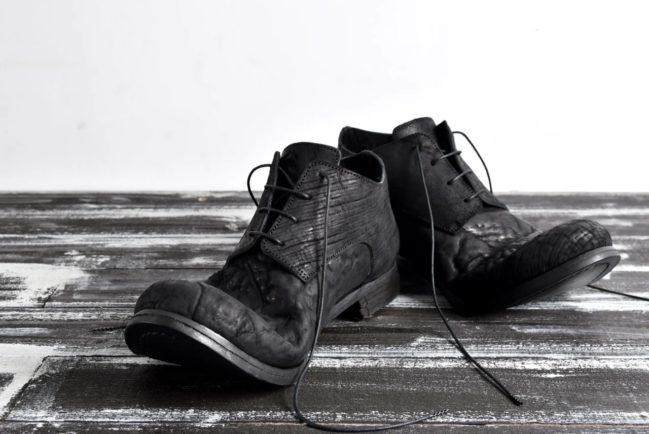 prtl x 4R4s exclusive Derby Shoes / CordovanSplit "No3-1M" (BLACK) - Image 38