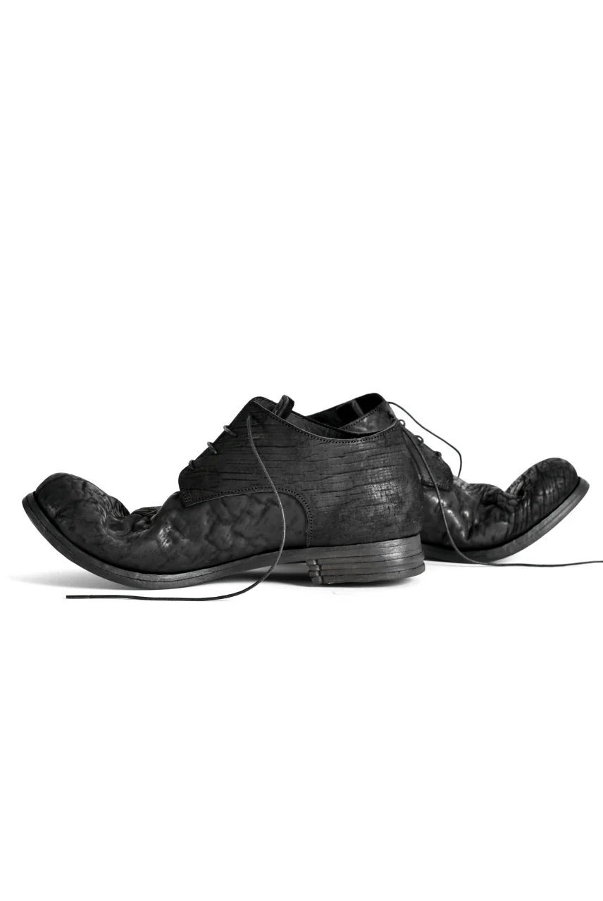 prtl x 4R4s exclusive Derby Shoes / CordovanSplit "No3-1M" (BLACK) - Image 4