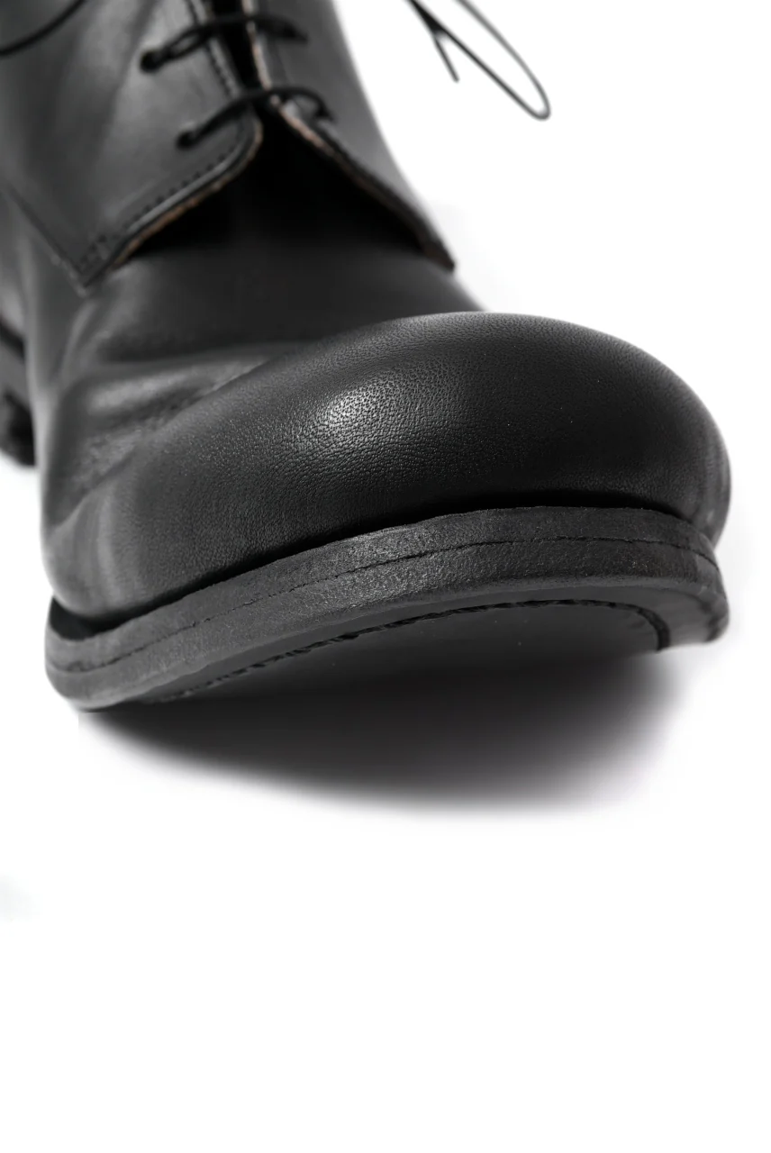 prtl x 4R4s exclusive derby shoes / Harness No Glaze Leather "No3-6" (BLACK) - Image 18
