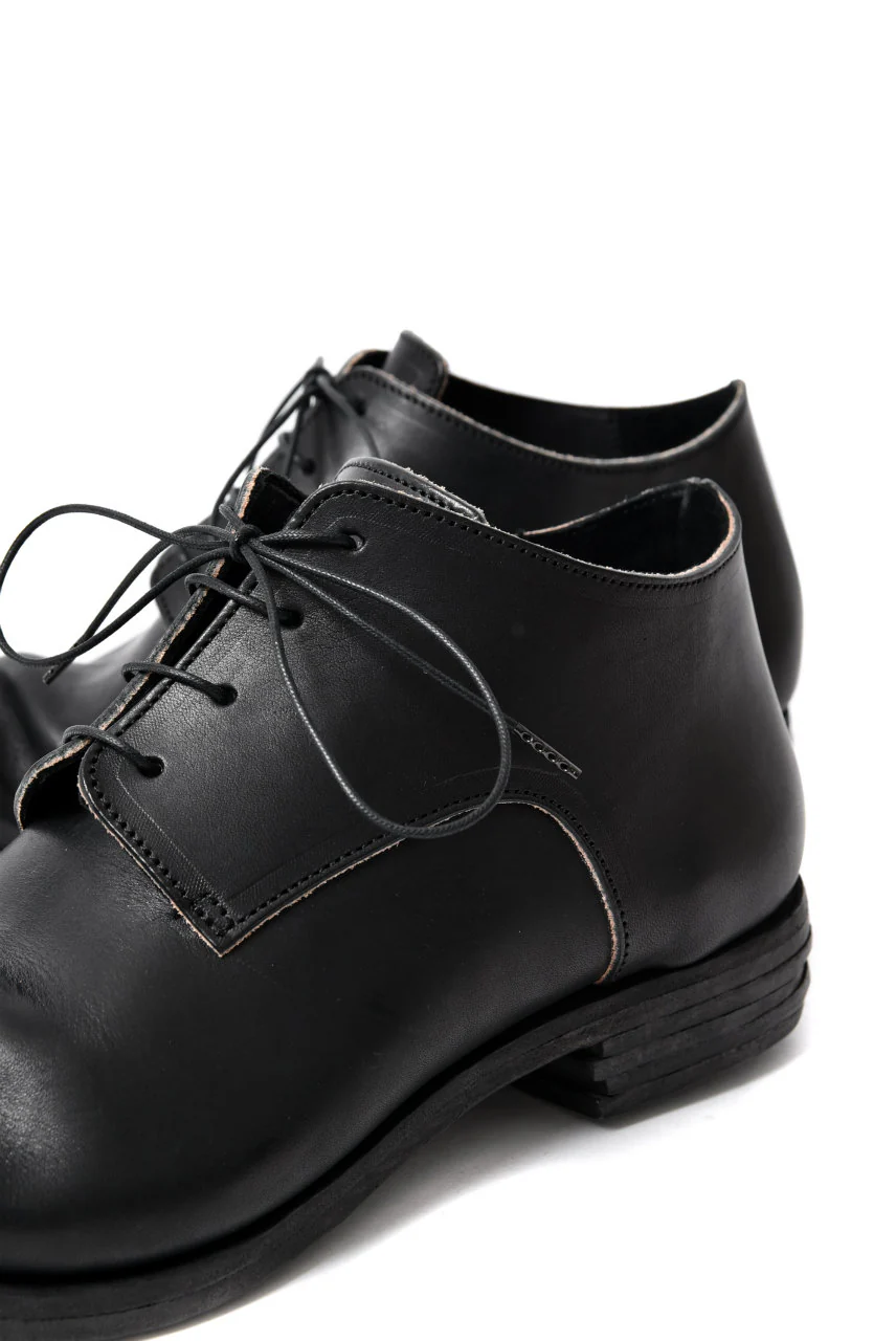 prtl x 4R4s exclusive derby shoes / Harness No Glaze Leather "No3-6" (BLACK) - Image 19