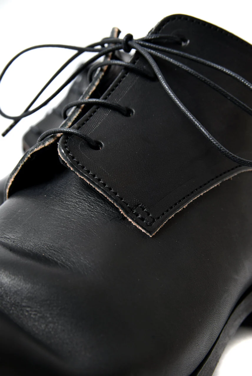 prtl x 4R4s exclusive derby shoes / Harness No Glaze Leather "No3-6" (BLACK) - Image 21