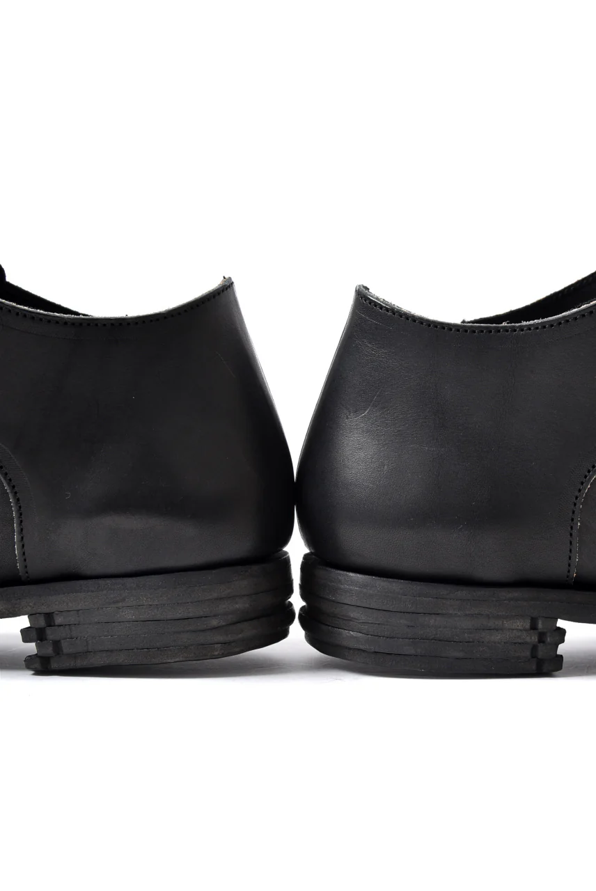 prtl x 4R4s exclusive derby shoes / Harness No Glaze Leather "No3-6" (BLACK) - Image 27