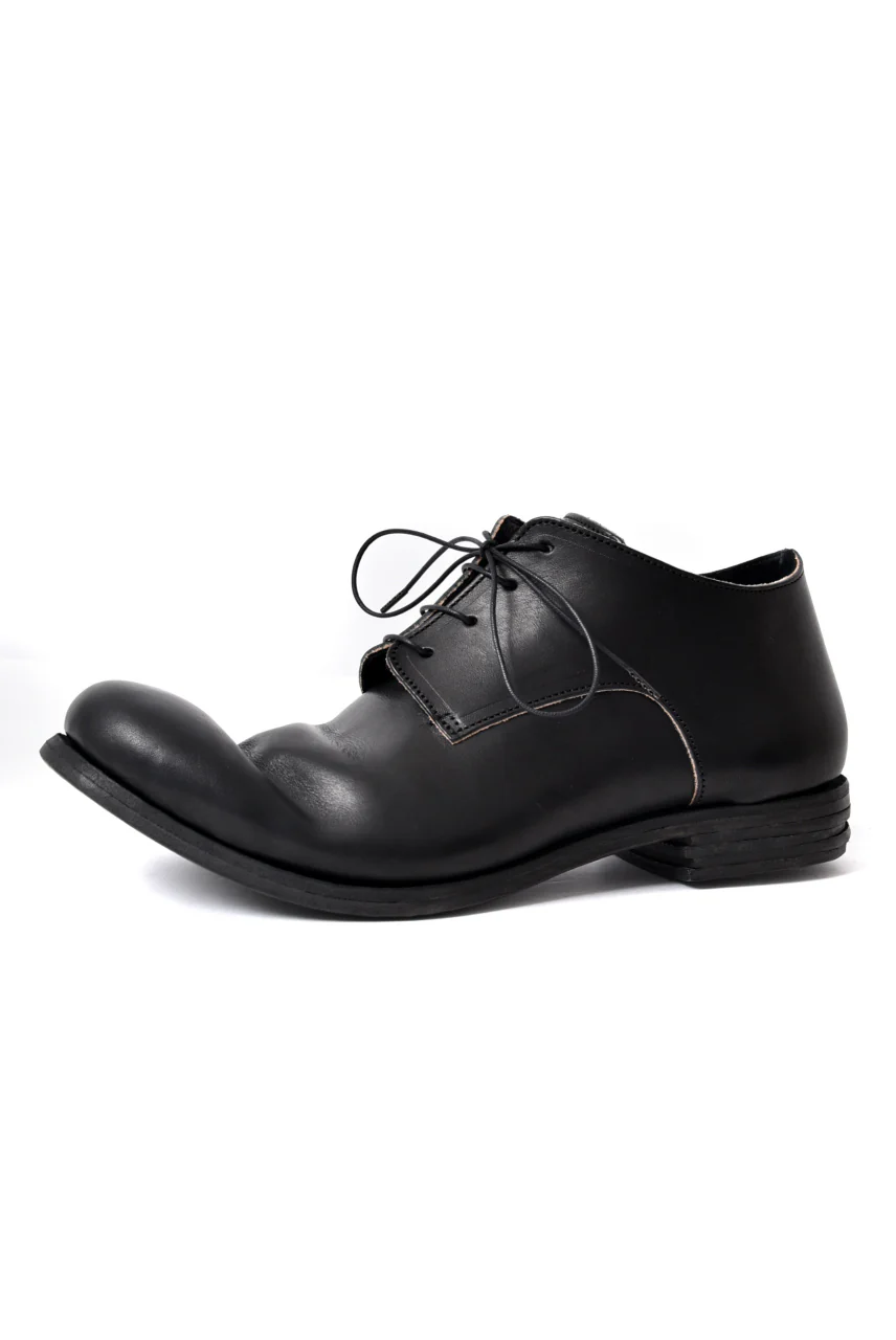 prtl x 4R4s exclusive derby shoes / Harness No Glaze Leather "No3-6" (BLACK) - Image 30