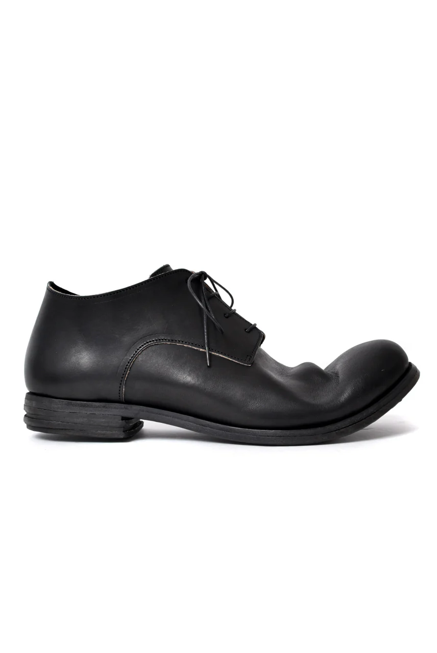 prtl x 4R4s exclusive derby shoes / Harness No Glaze Leather "No3-6" (BLACK) - Image 35