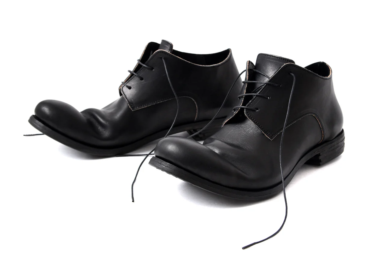 prtl x 4R4s exclusive derby shoes / Harness No Glaze Leather "No3-6" (BLACK) - Image 42