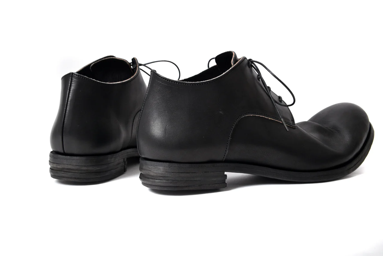 prtl x 4R4s exclusive derby shoes / Harness No Glaze Leather "No3-6" (BLACK) - Image 43