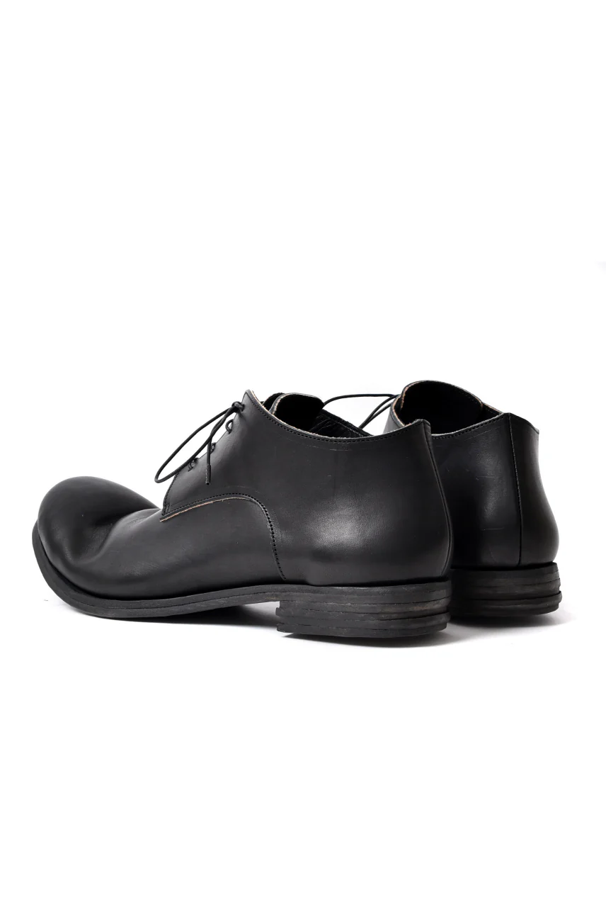 prtl x 4R4s exclusive derby shoes / Harness No Glaze Leather "No3-6" (BLACK) - Image 6