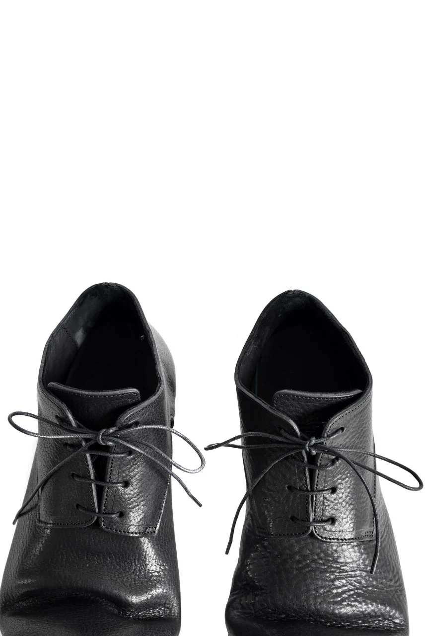 prtl x 4R4s exclusive Derby Shoes / Waxy Steer "No 3-2M" (BLACK) - Image 10