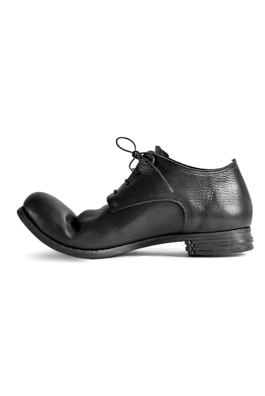 prtl x 4R4s exclusive Derby Shoes / Waxy Steer "No 3-2M" (BLACK) - Image 11
