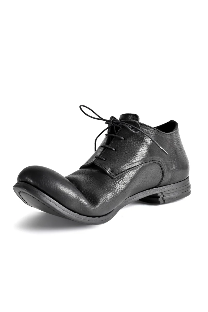 prtl x 4R4s exclusive Derby Shoes / Waxy Steer "No 3-2M" (BLACK) - Image 12