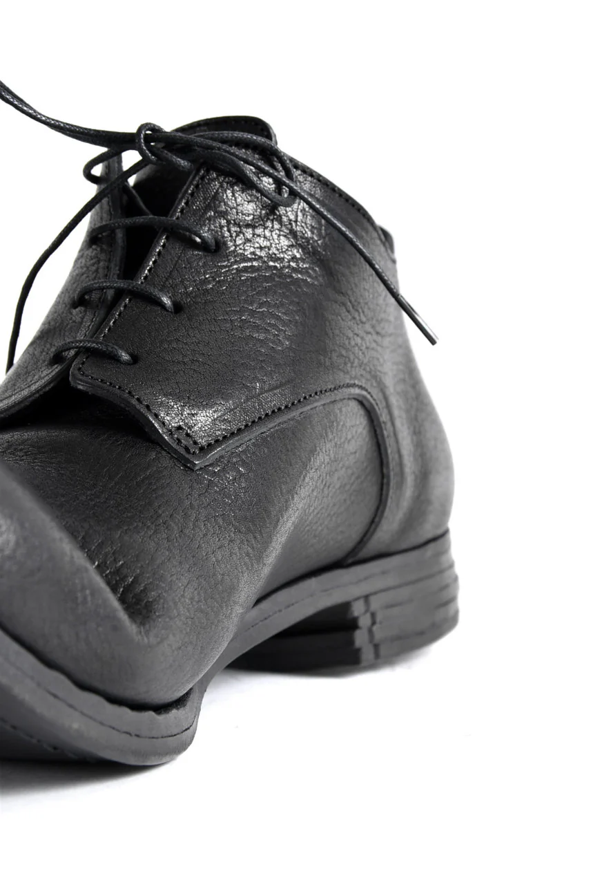 prtl x 4R4s exclusive Derby Shoes / Waxy Steer "No 3-2M" (BLACK) - Image 16