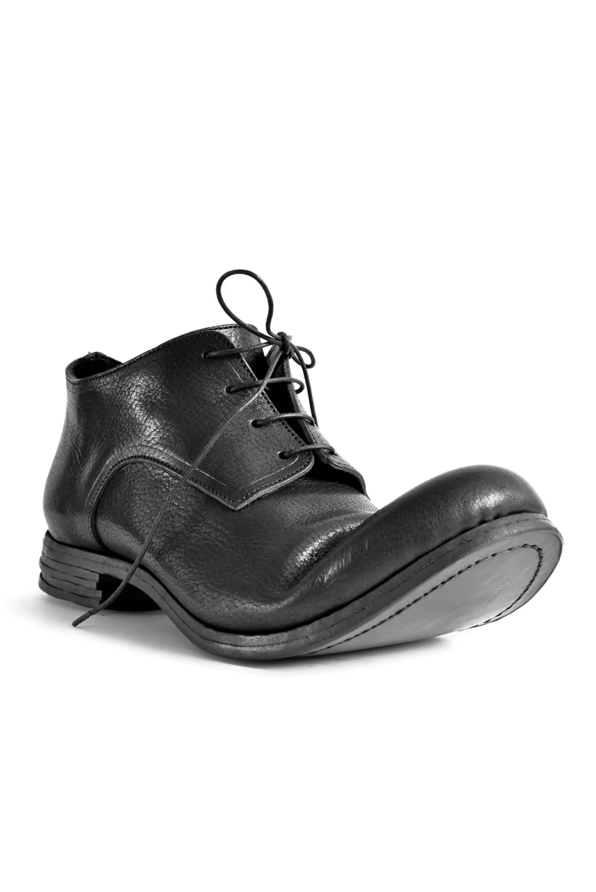 prtl x 4R4s exclusive Derby Shoes / Waxy Steer "No 3-2M" (BLACK) - Image 19