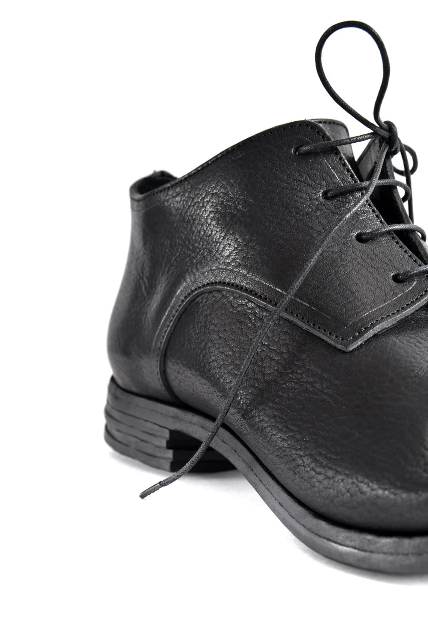 prtl x 4R4s exclusive Derby Shoes / Waxy Steer "No 3-2M" (BLACK) - Image 21