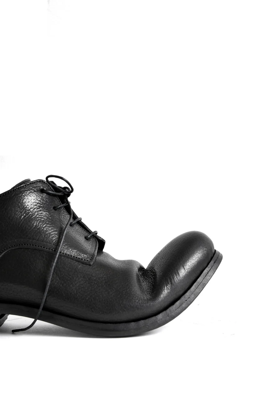 prtl x 4R4s exclusive Derby Shoes / Waxy Steer "No 3-2M" (BLACK) - Image 22