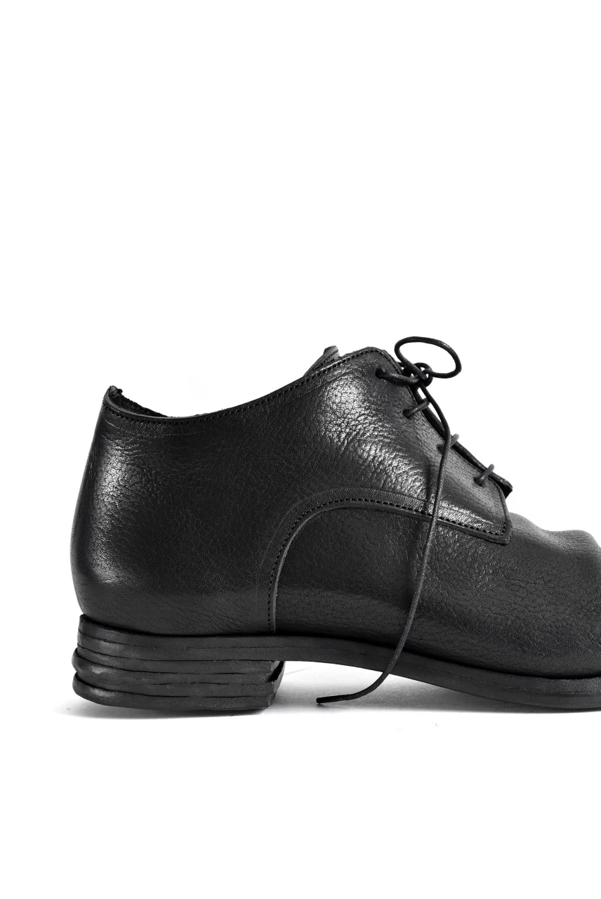 prtl x 4R4s exclusive Derby Shoes / Waxy Steer "No 3-2M" (BLACK) - Image 23