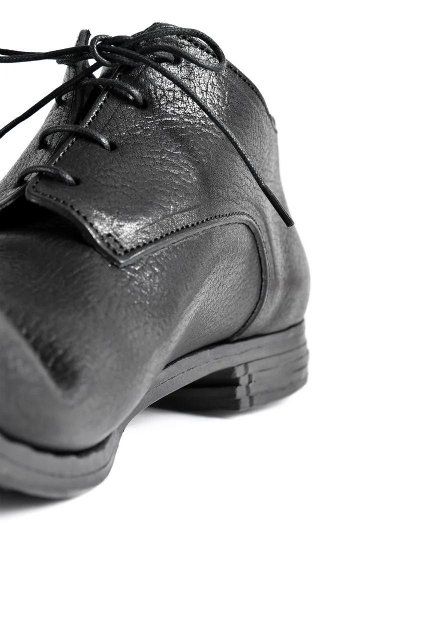 prtl x 4R4s exclusive Derby Shoes / Waxy Steer "No 3-2M" (BLACK) - Image 25