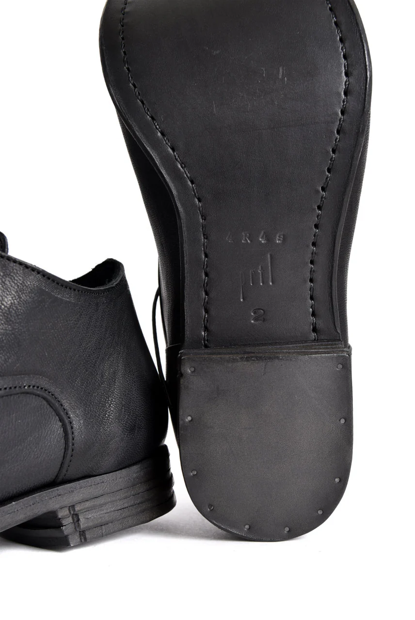 prtl x 4R4s exclusive Derby Shoes / Yezo Deer "No 3-3M" (BLACK) - Image 14