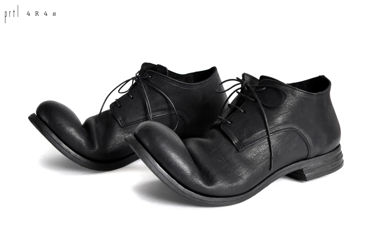 prtl x 4R4s exclusive Derby Shoes / Yezo Deer "No 3-3M" (BLACK) - Image 35