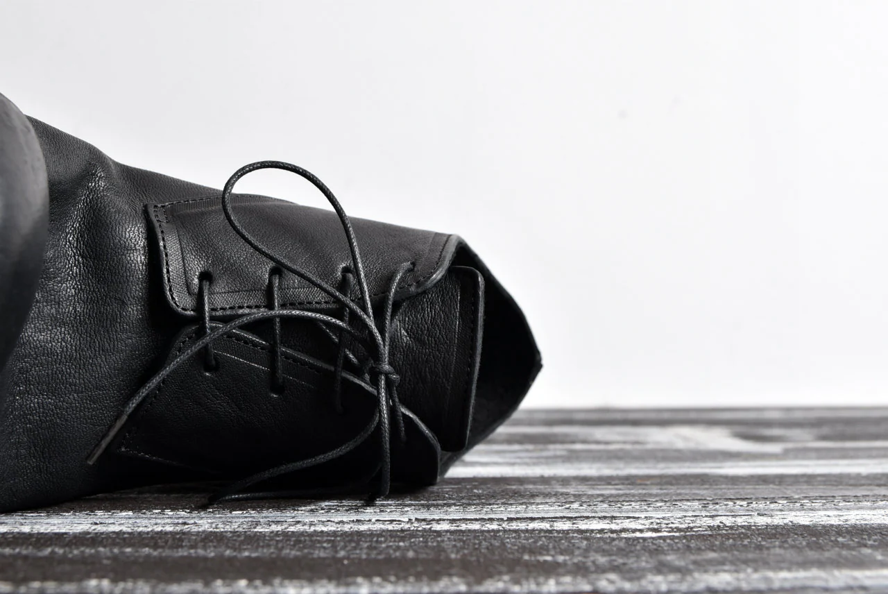 prtl x 4R4s exclusive Derby Shoes / Yezo Deer "No 3-3M" (BLACK) - Image 44