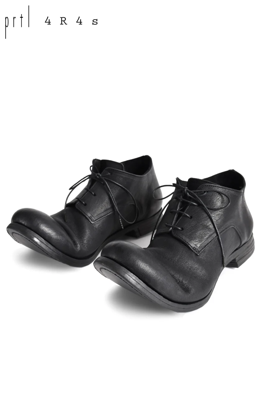 prtl x 4R4s exclusive Derby Shoes / Yezo Deer "No 3-3M" (BLACK) - Image 5