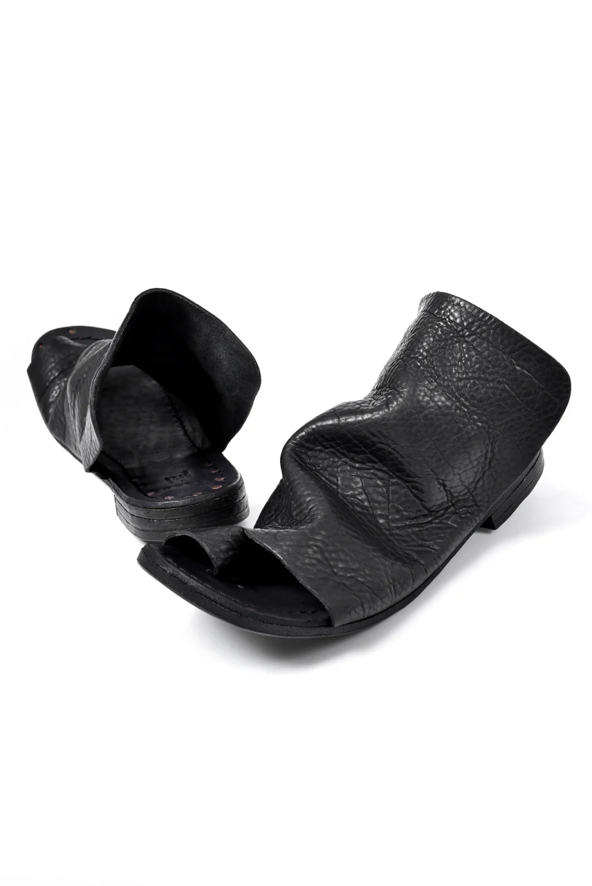 prtl x 4R4s exclusive Steer Leather Thong Sandal (BLACK) - Image 14