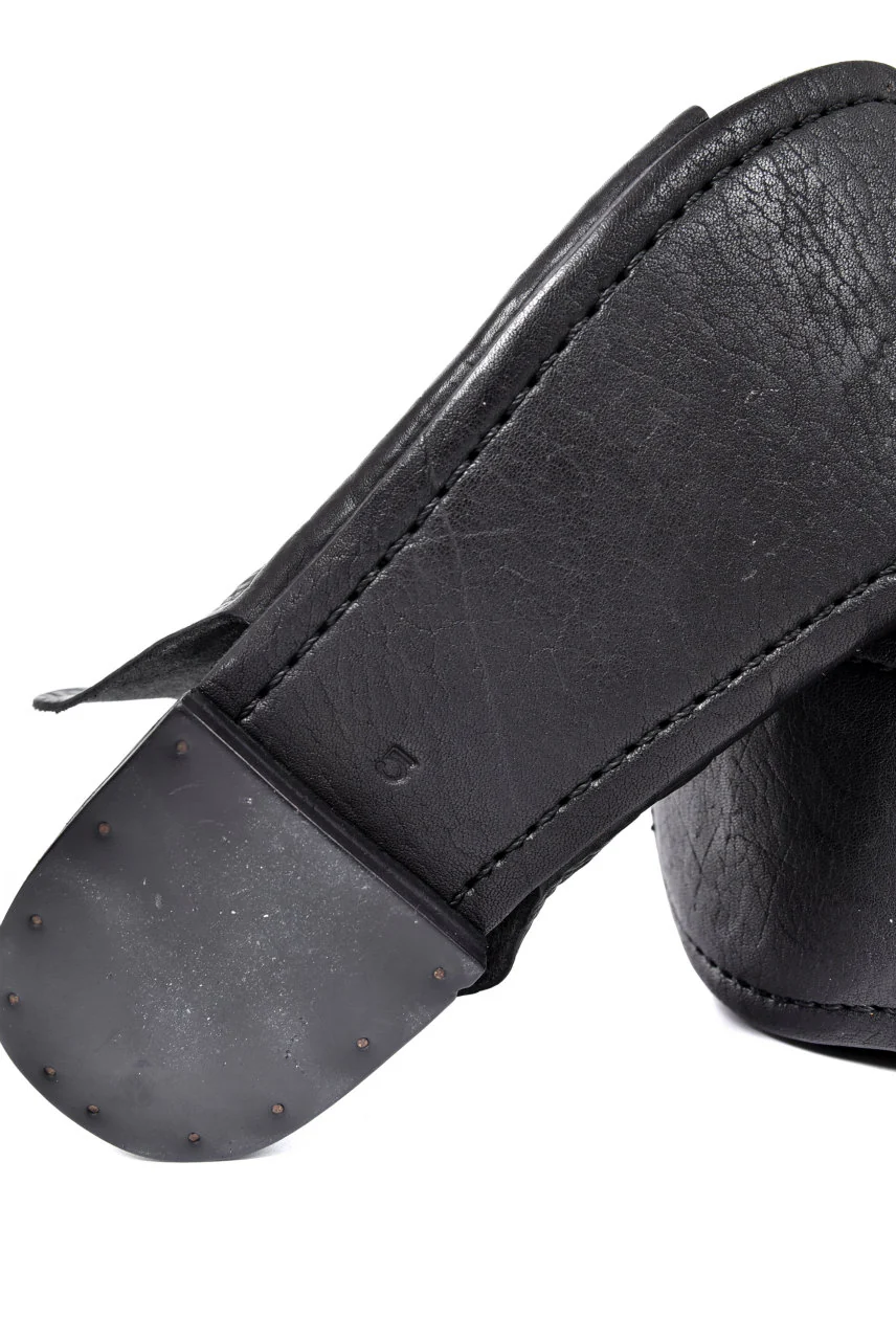 prtl x 4R4s exclusive Steer Leather Thong Sandal (BLACK) - Image 21