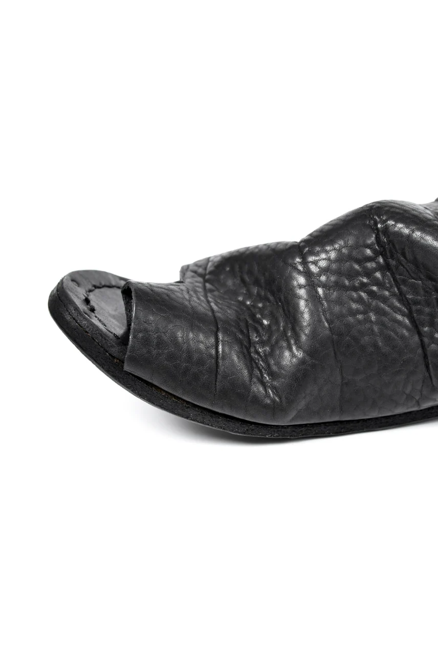 prtl x 4R4s exclusive Steer Leather Thong Sandal (BLACK) - Image 28