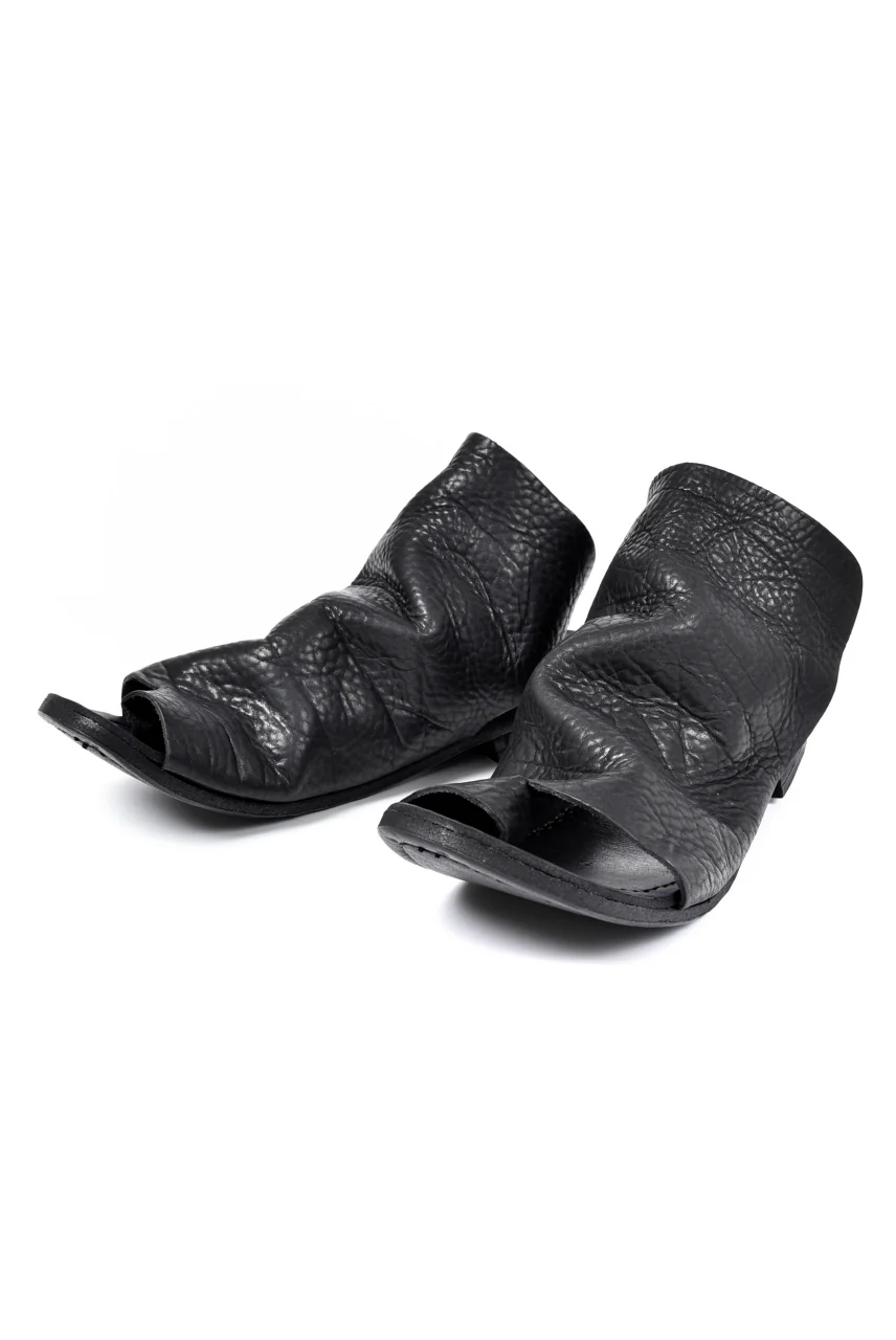 prtl x 4R4s exclusive Steer Leather Thong Sandal (BLACK) - Image 3