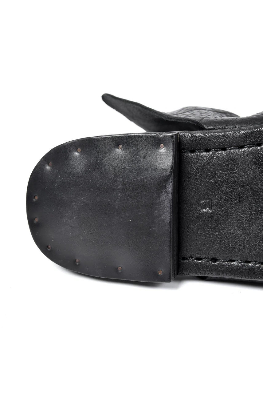 prtl x 4R4s exclusive Steer Leather Thong Sandal (BLACK) - Image 43