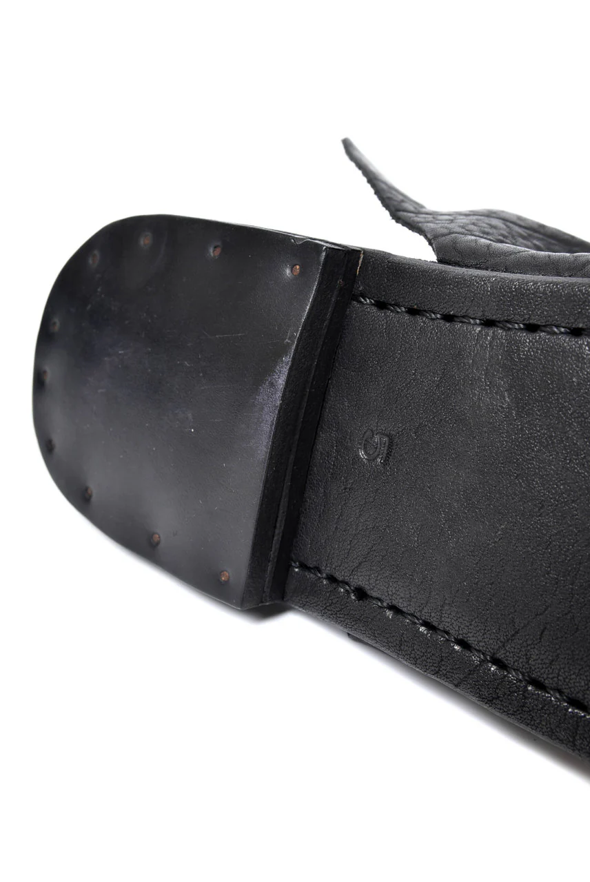 prtl x 4R4s exclusive Steer Leather Thong Sandal (BLACK) - Image 44