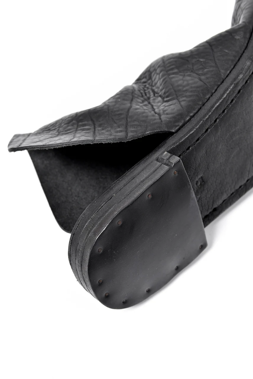 prtl x 4R4s exclusive Steer Leather Thong Sandal (BLACK) - Image 45