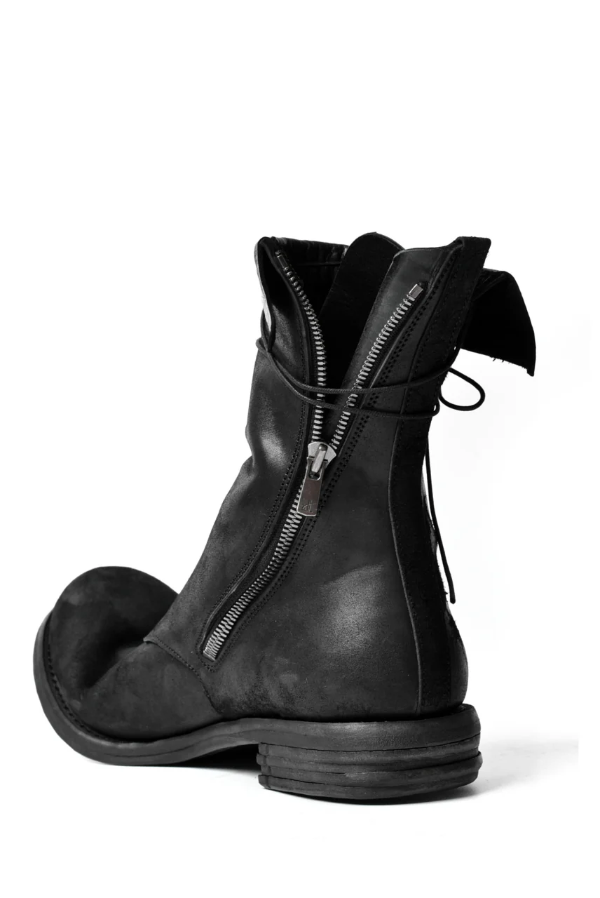 prtl x 4R4s exclusive Twisted Lace Boots / Cordovan full grain "No4-5" (BLACK) - Image 31