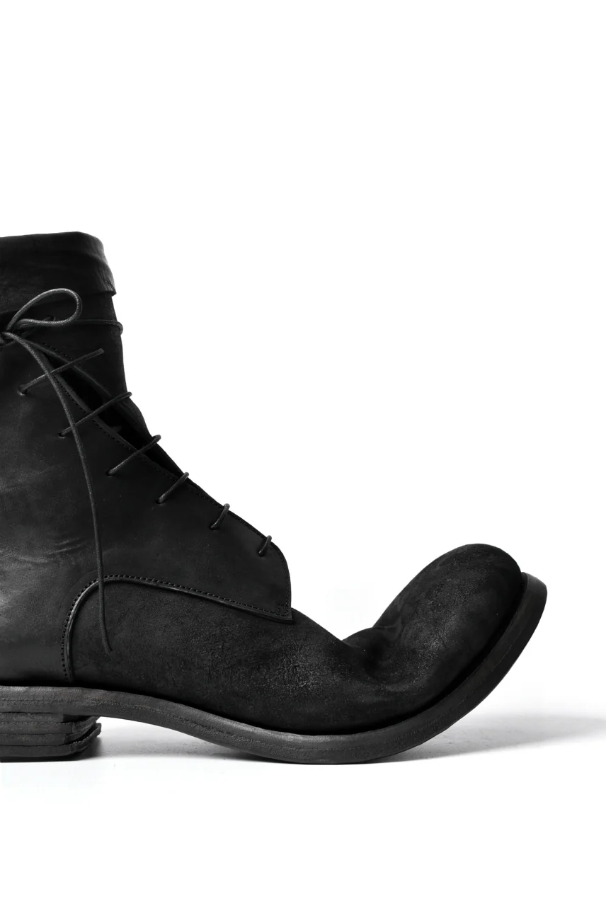 prtl x 4R4s exclusive Twisted Lace Boots / Cordovan full grain "No4-5" (BLACK) - Image 34