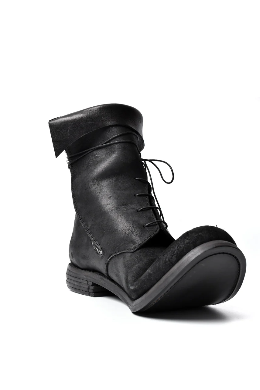prtl x 4R4s exclusive Twisted Lace Boots / Cordovan full grain "No4-5" (BLACK) - Image 43