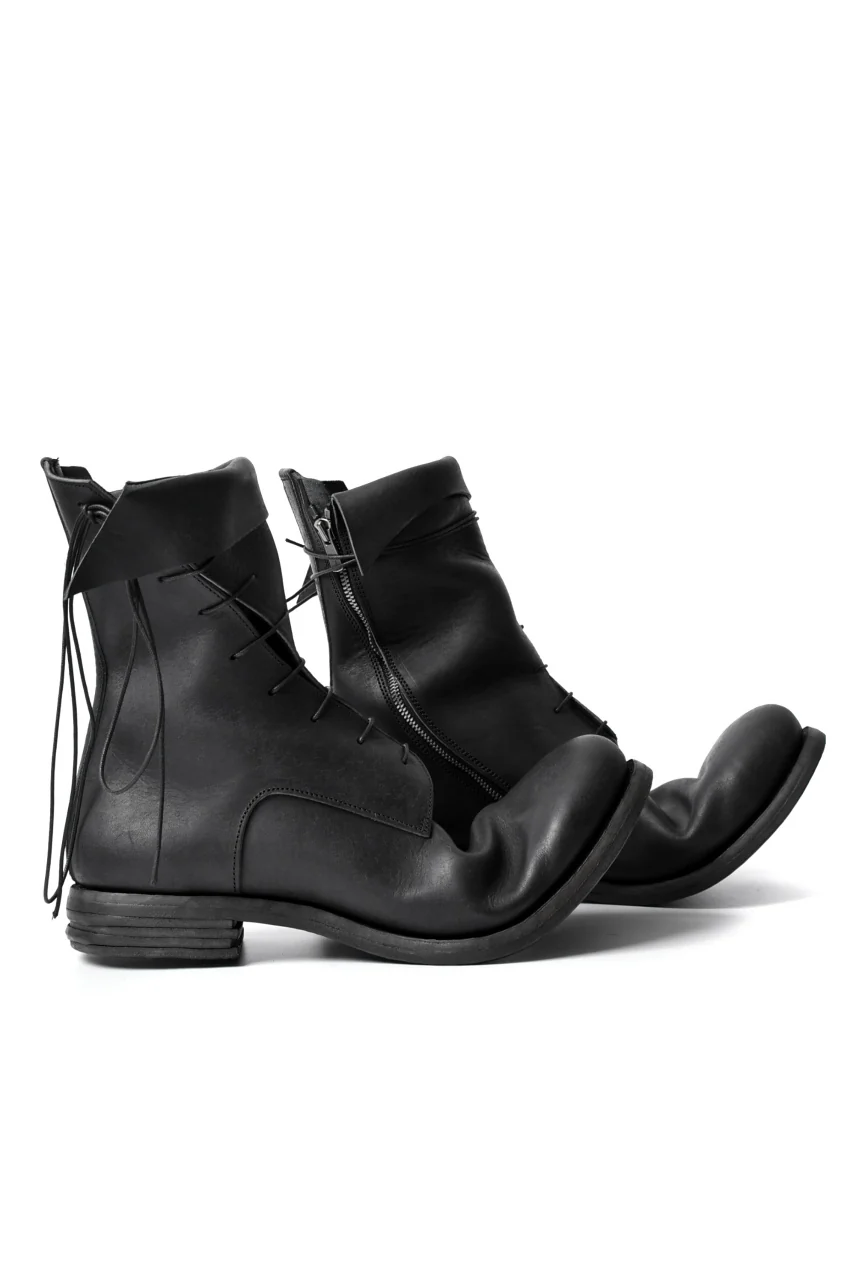 prtl x 4R4s exclusive Twisted Lace Boots / PUEBLO by Badalassi Carlo "No4-4" (BLACK) - Image 13