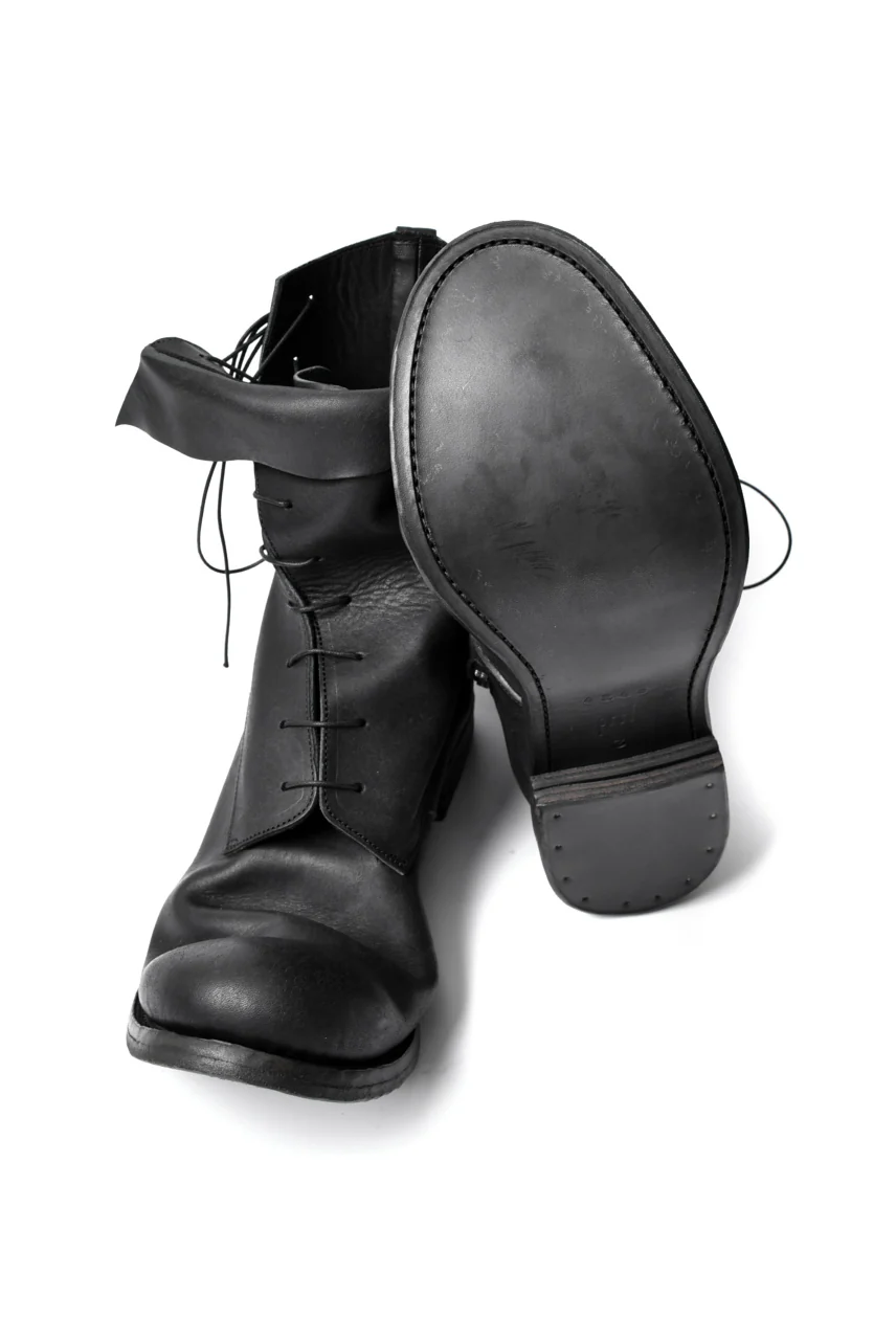 prtl x 4R4s exclusive Twisted Lace Boots / PUEBLO by Badalassi Carlo "No4-4" (BLACK) - Image 19