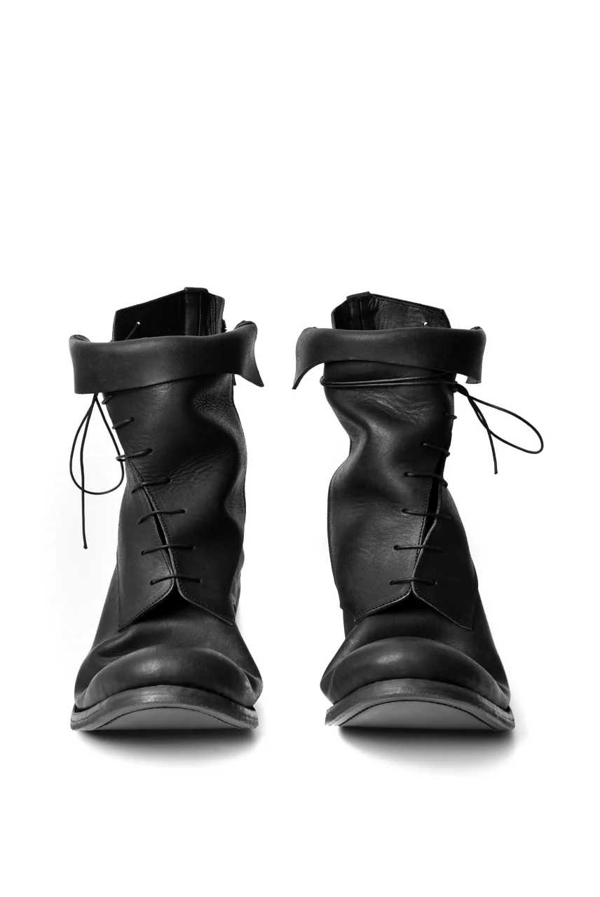 prtl x 4R4s exclusive Twisted Lace Boots / PUEBLO by Badalassi Carlo "No4-4" (BLACK) - Image 3