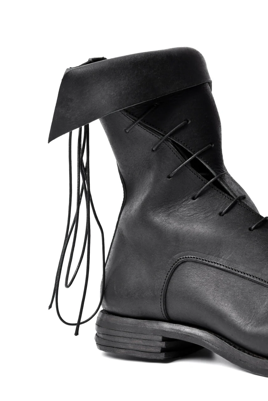 prtl x 4R4s exclusive Twisted Lace Boots / PUEBLO by Badalassi Carlo "No4-4" (BLACK) - Image 41