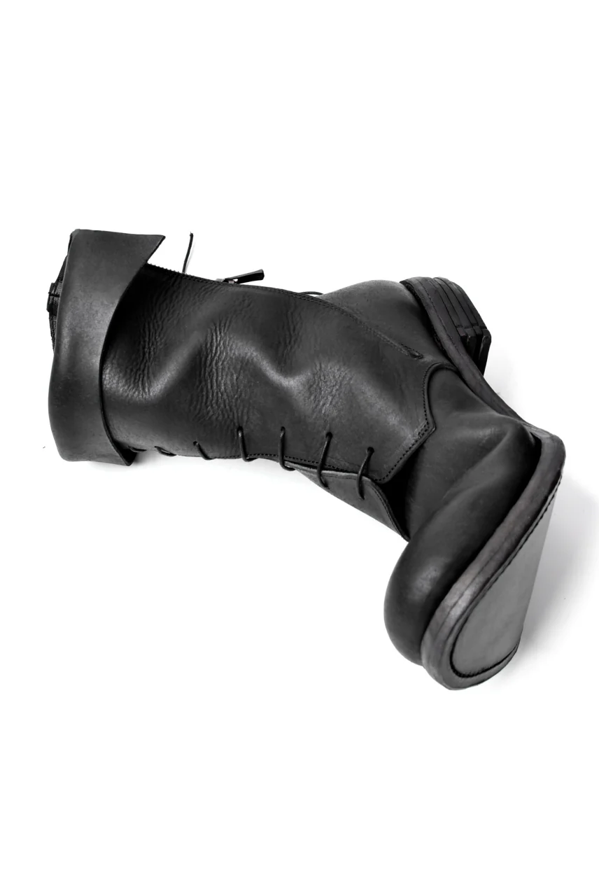 prtl x 4R4s exclusive Twisted Lace Boots / PUEBLO by Badalassi Carlo "No4-4" (BLACK) - Image 44