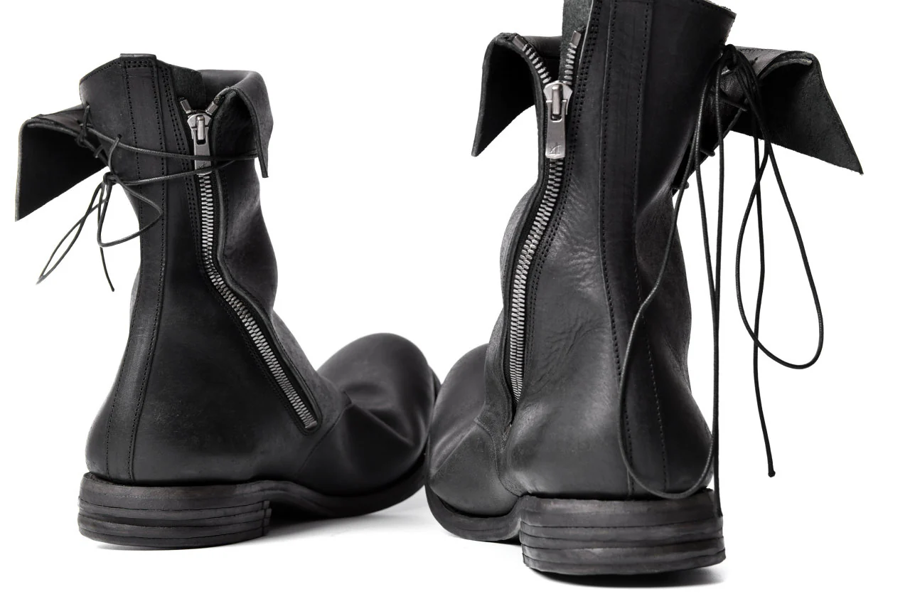 prtl x 4R4s exclusive Twisted Lace Boots / PUEBLO by Badalassi Carlo "No4-4" (BLACK) - Image 49
