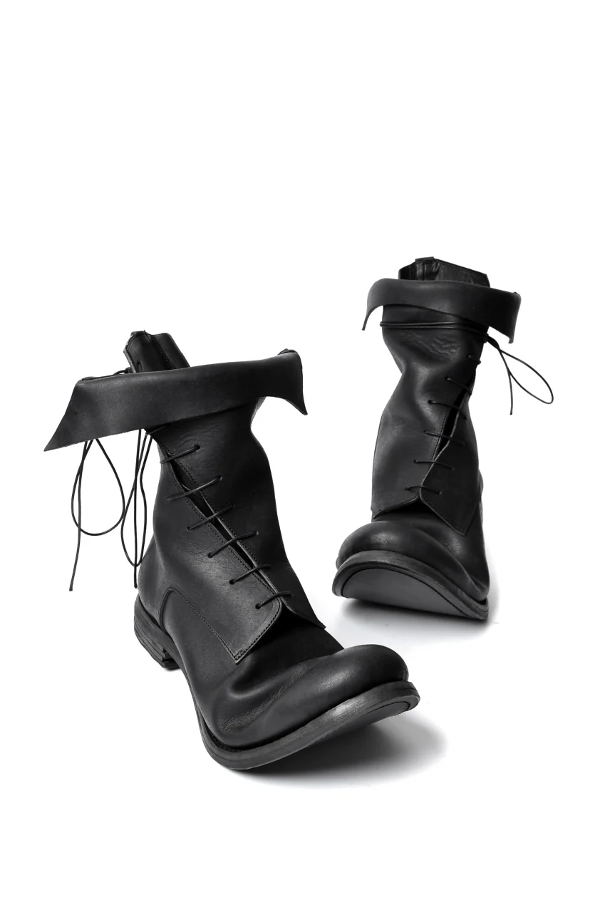 prtl x 4R4s exclusive Twisted Lace Boots / PUEBLO by Badalassi Carlo "No4-4" (BLACK) - Image 5