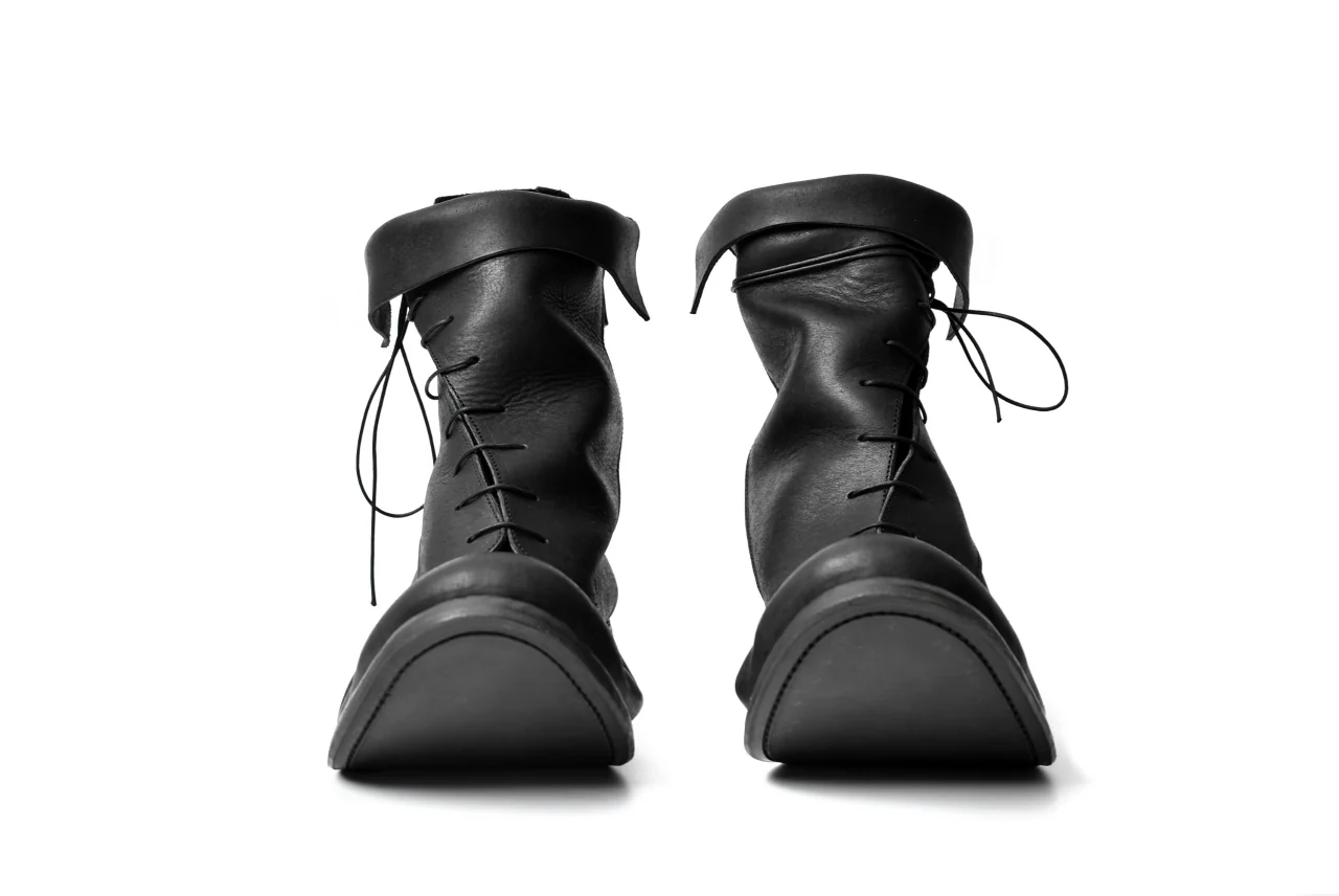prtl x 4R4s exclusive Twisted Lace Boots / PUEBLO by Badalassi Carlo "No4-4" (BLACK) - Image 50