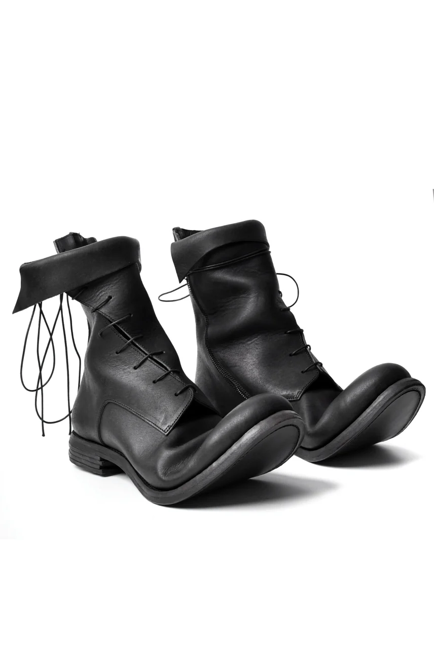 prtl x 4R4s exclusive Twisted Lace Boots / PUEBLO by Badalassi Carlo "No4-4" (BLACK) - Image 6