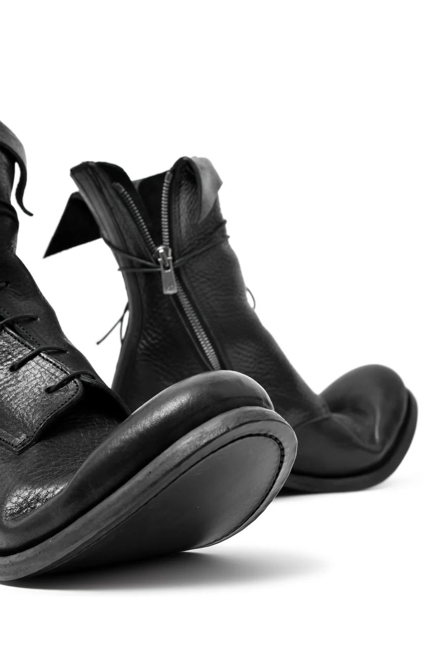 prtl x 4R4s exclusive Twisted Lace Boots / Waxy Steer "No4-2" (BLACK) - Image 10
