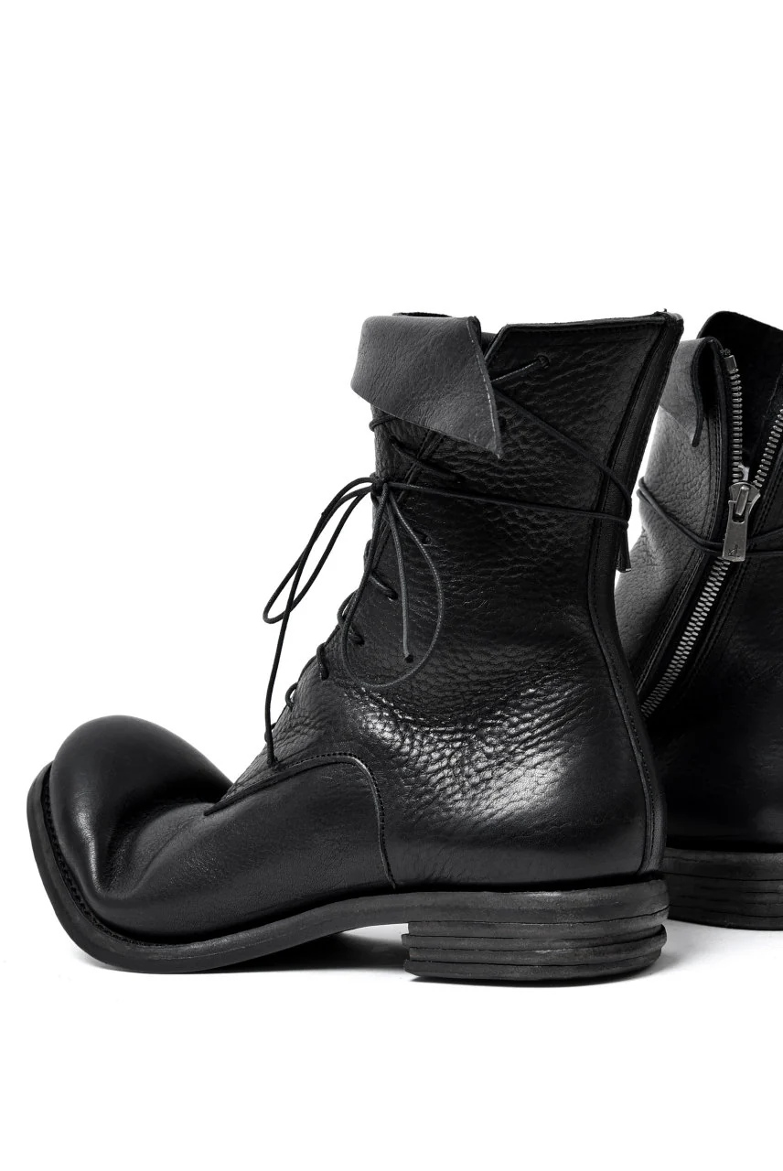 prtl x 4R4s exclusive Twisted Lace Boots / Waxy Steer "No4-2" (BLACK) - Image 13