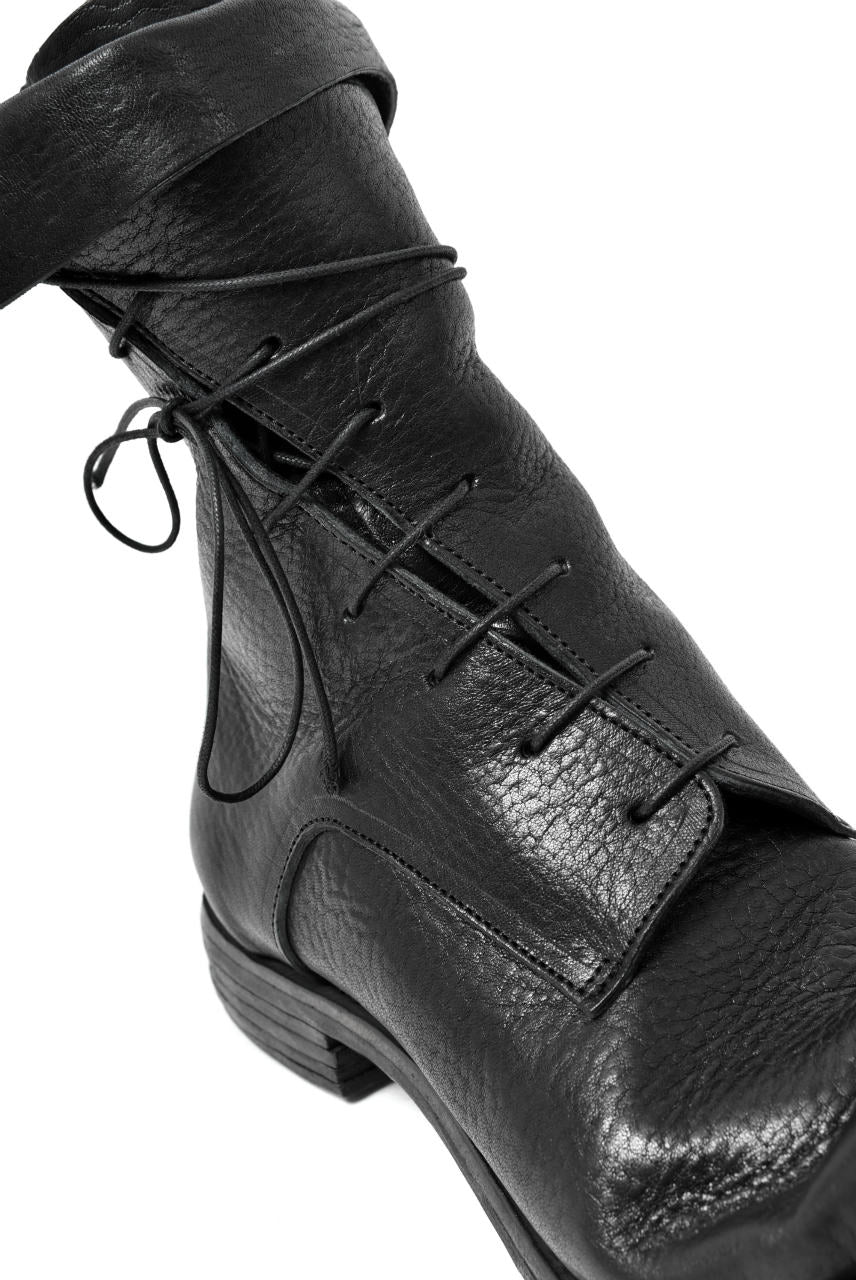 prtl x 4R4s exclusive Twisted Lace Boots / Waxy Steer "No4-2" (BLACK) - Image 18